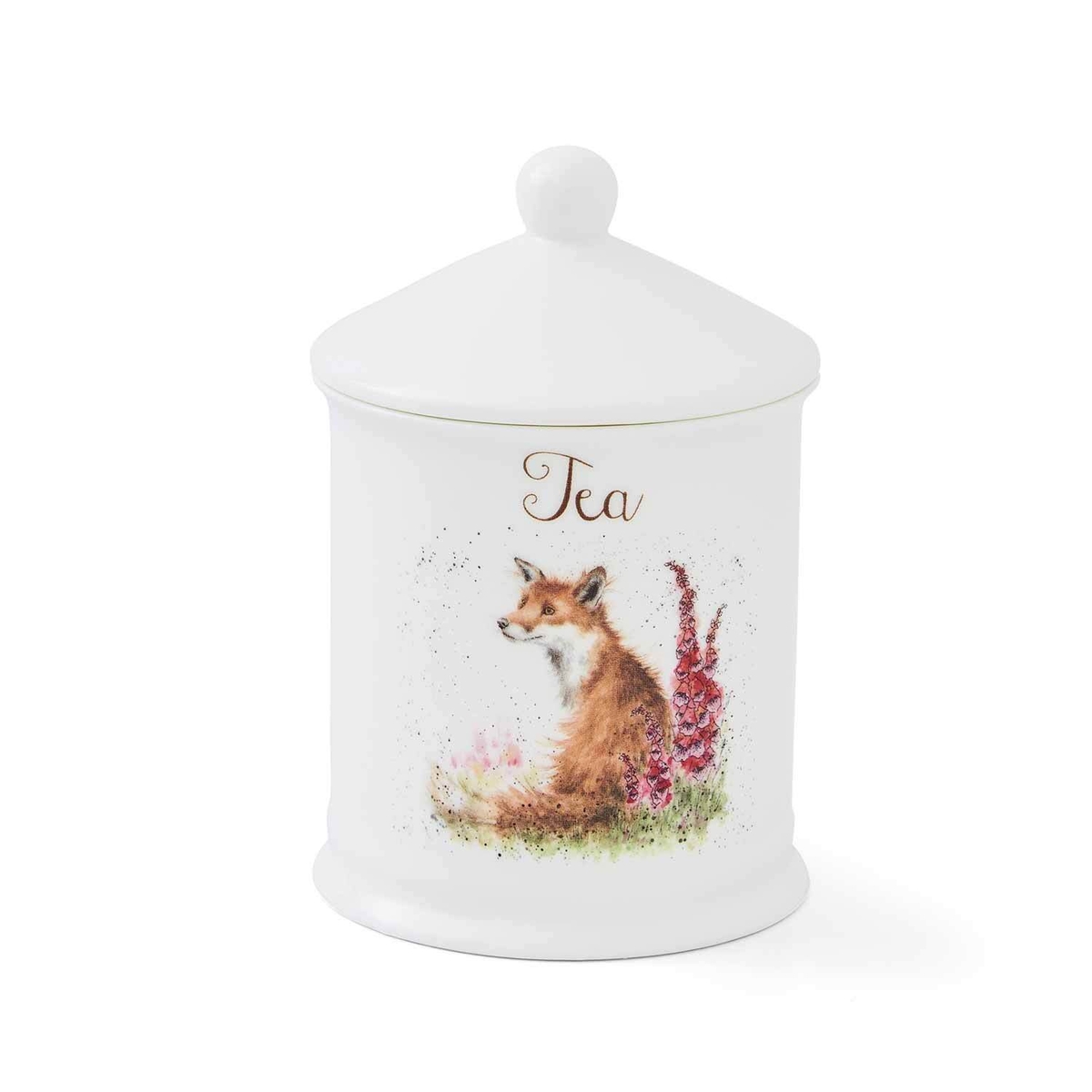 Wrendale Designs Tea Canister Foxgloves image number null